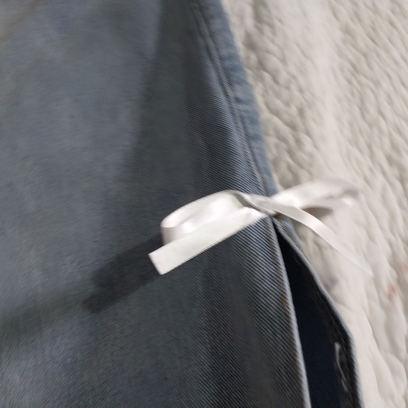 Blue Ankle Cropped Jeans with Side Ties Size 11 - Picture 10 of 15